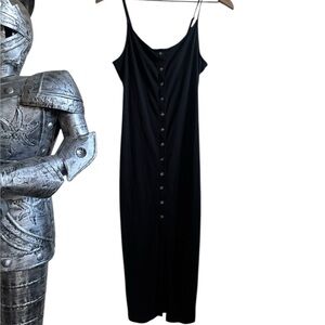 Forever 21 Black Ribbed Knit Dress